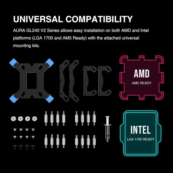 Enfriador líquido para CPU AURA RGB