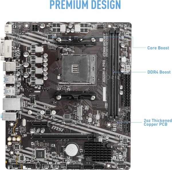 Placa base MSI A520M-A PRO